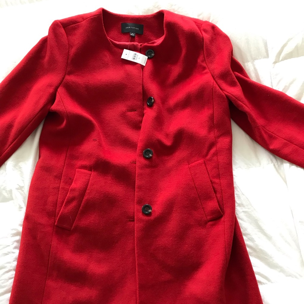 Red Pea coat